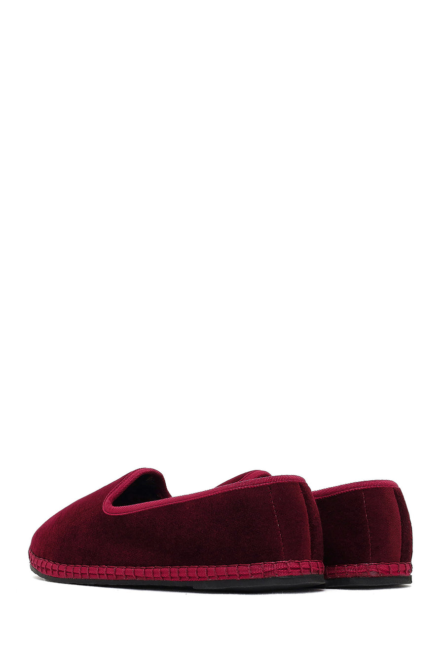 Women's Burgundy Fabric Loafer