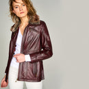 Mira Women's Leather Jacket | Derimod