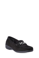 Buckle Suede Women's Loafer | Derimod