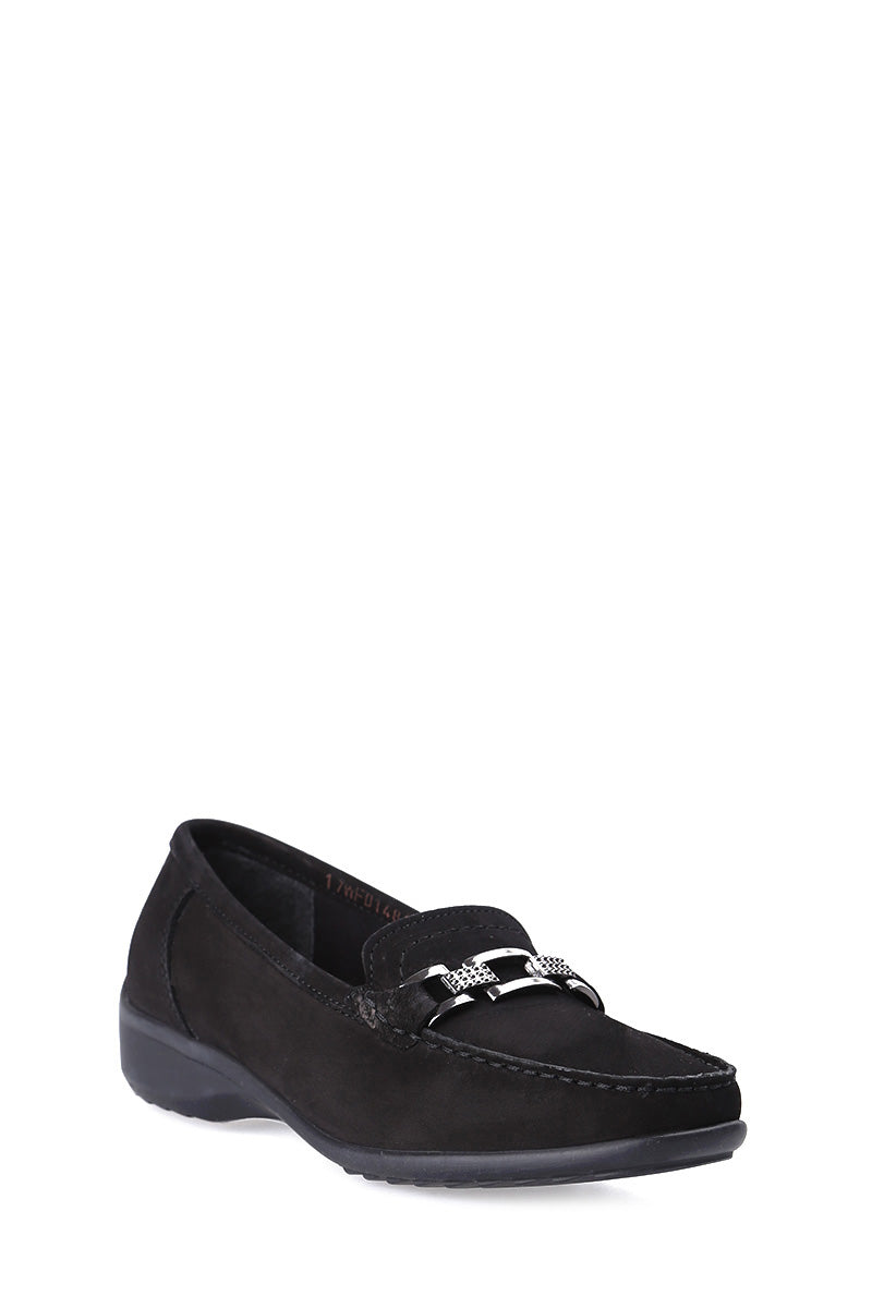 Buckle Suede Women's Loafer