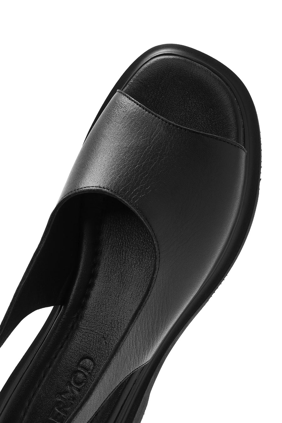 Women's Black Leather Sandals