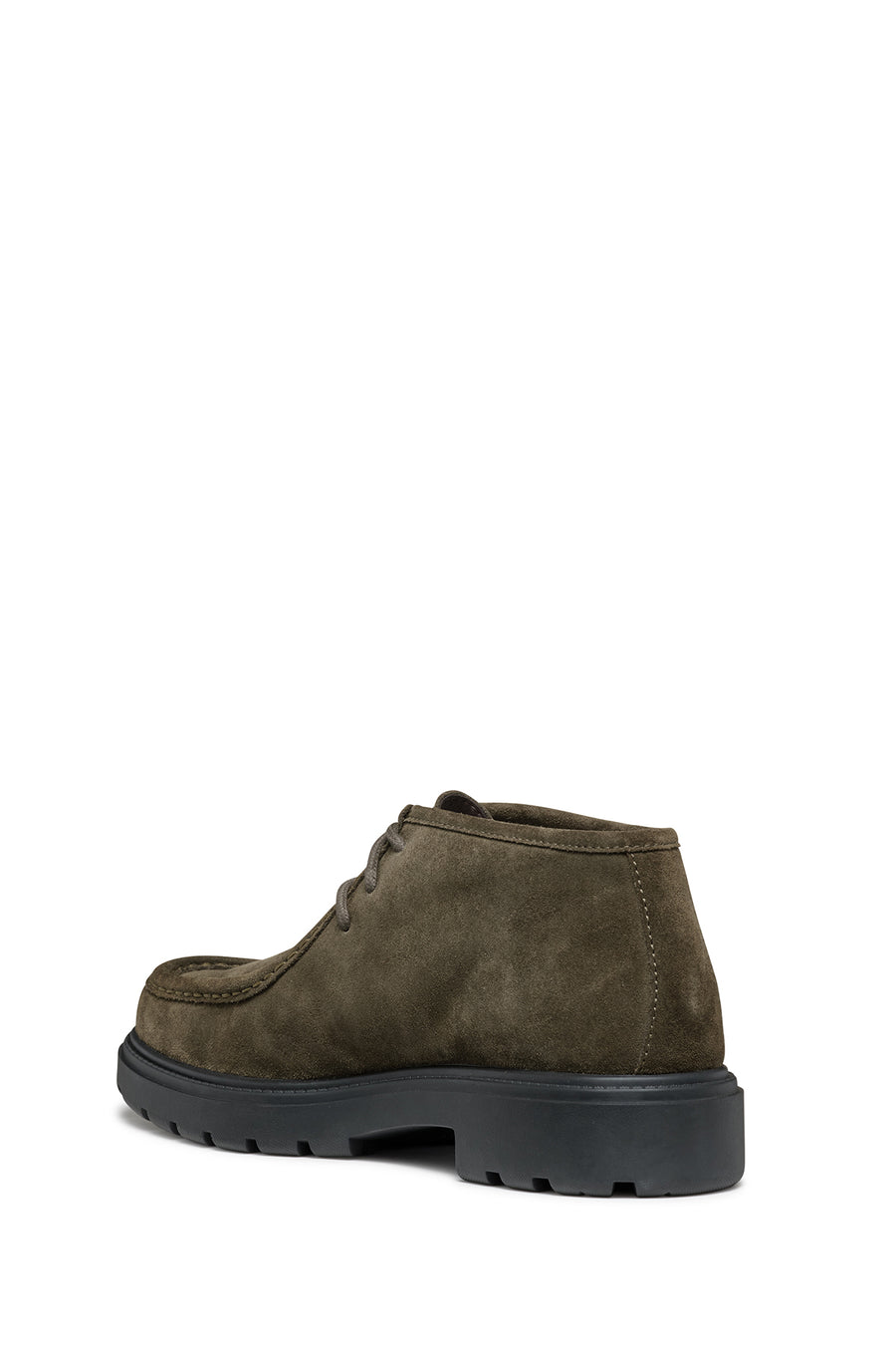 Geox Men's Khaki Spherica Ec7 Lace-Up Suede Leather Boots