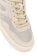 Women's Beige Lace-Up Sneakers | Derimod