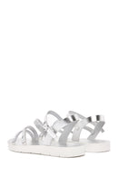 Women's Silver Ankle Strap Sandals | Derimod