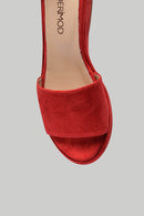 Wedge Heeled Suede Leather Women's Slippers | Derimod