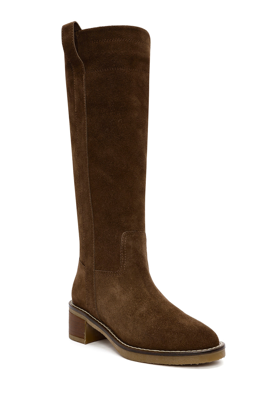 Women's Tan Suede Leather Boots