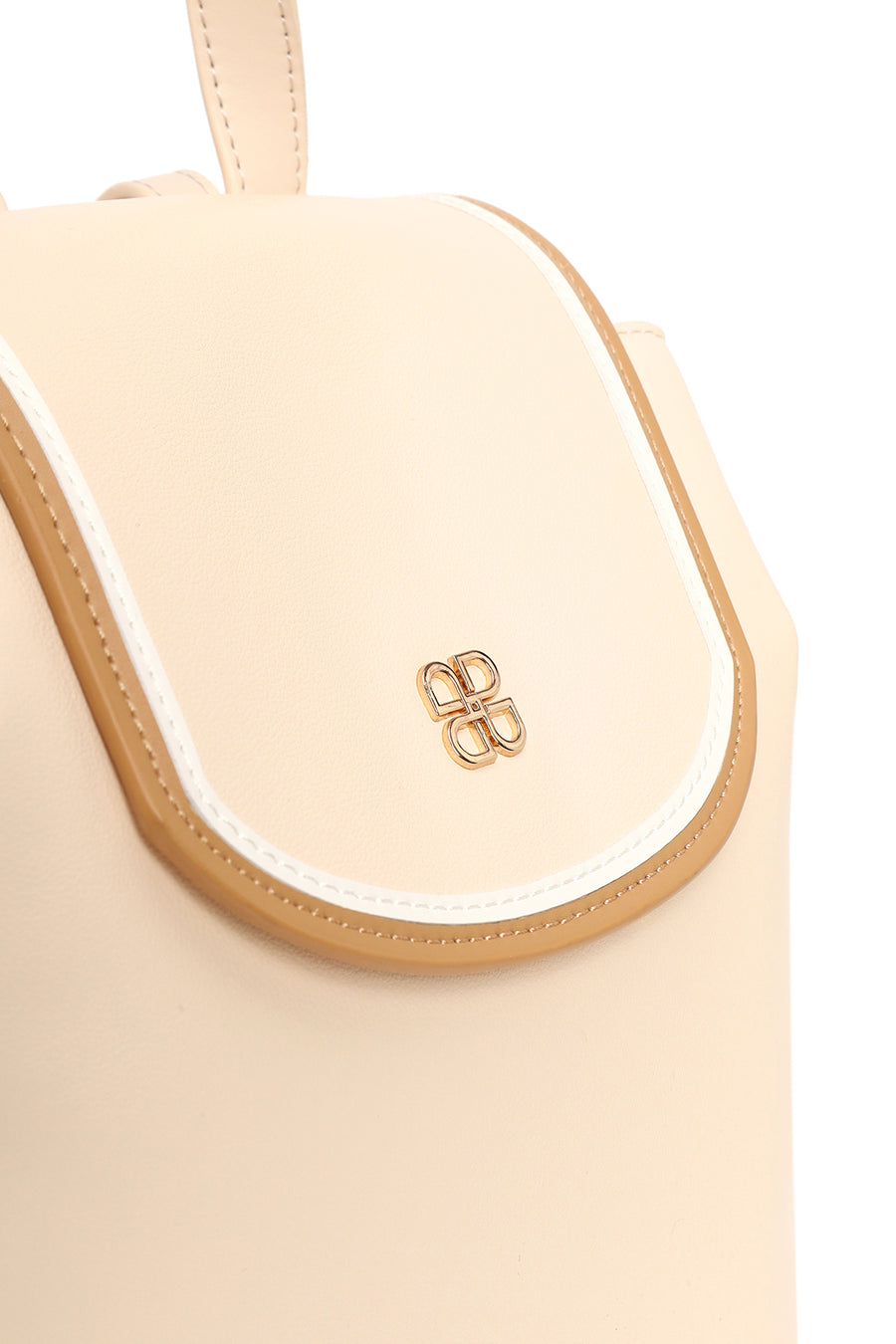Woman Light Beige Casual Backpack