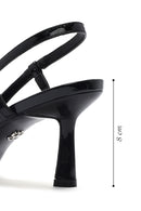 Women's Black Open Back Thin Heeled Shoes | Derimod