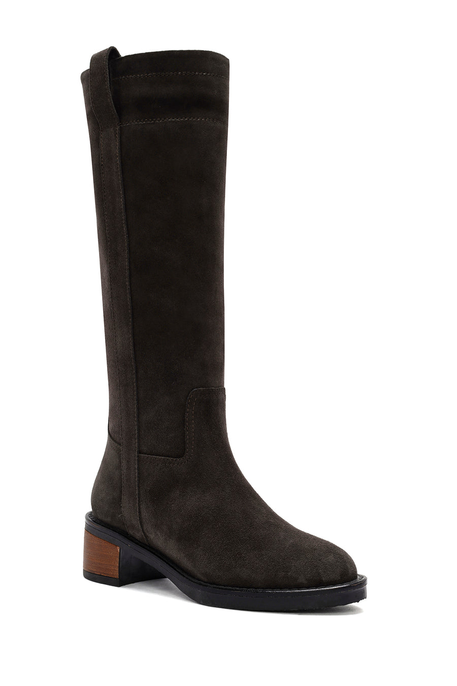 Women's Grey Suede Leather Boots