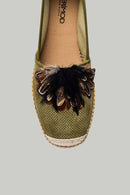 Women's Wicker Detailed Espadrille Shoes | Derimod