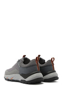 Skechers Men's Grey Lace-Up Fabric Sneakers | Derimod