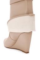 Women's Beige Wedge Heel Boots | Derimod