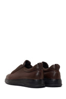 Male Brown Leather Sneaker | Derimod