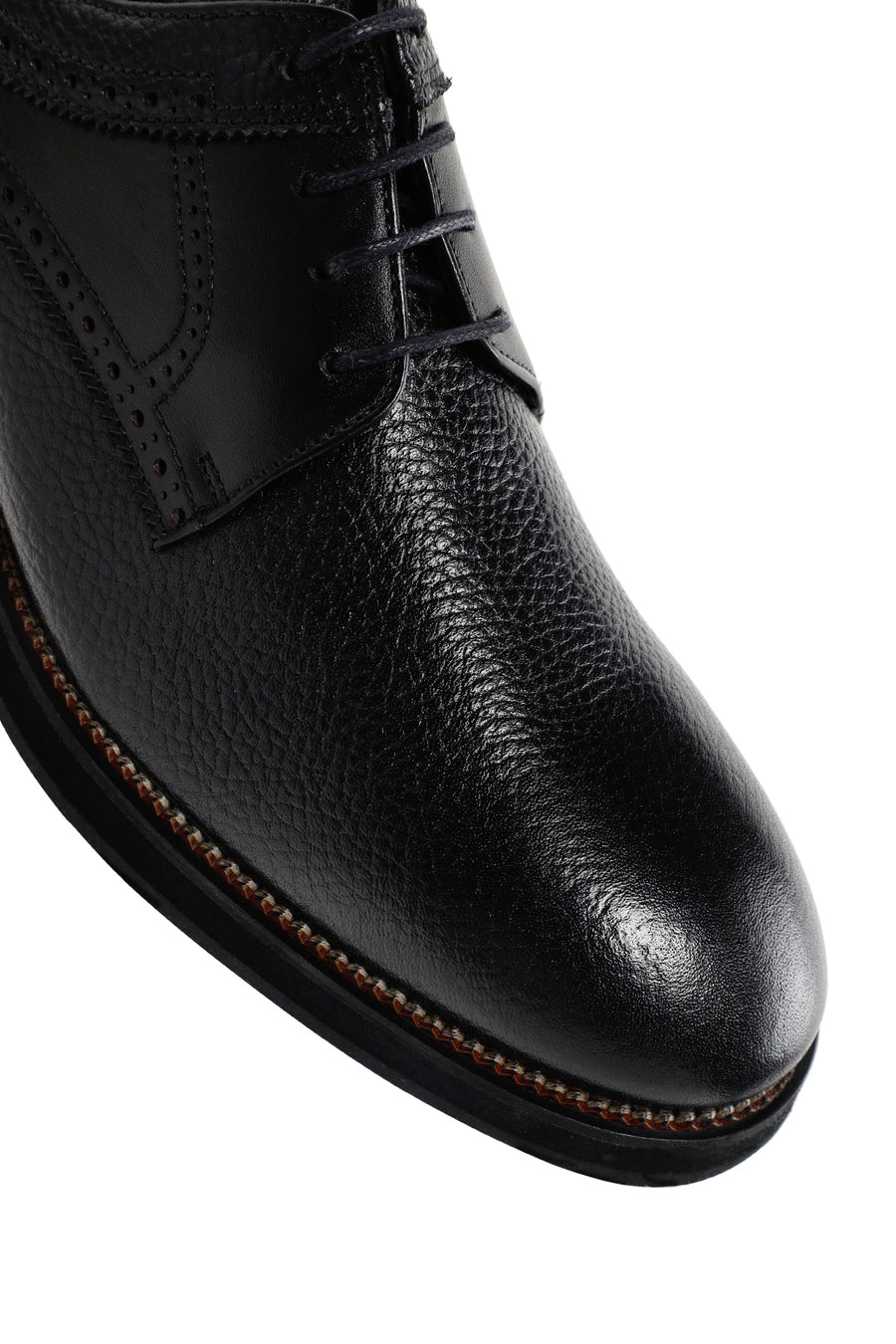 Men's Black Lace-up Leather Casual Shoes