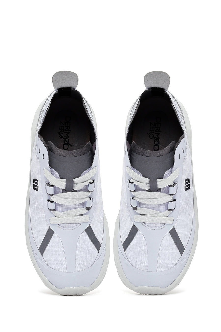 Kadın Beyaz Bağcıklı Kalın Tabanlı Sneaker