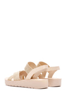 Women's Beige Ankle Strap Sandals | Derimod