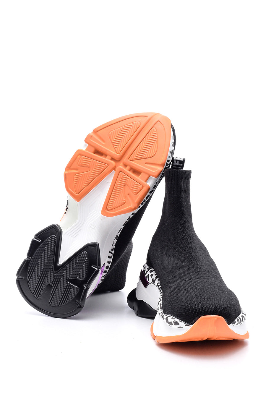 Women's Leopard Detailed Socks Boots