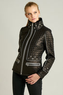 Anabella Women's Leather Jacket | Derimod