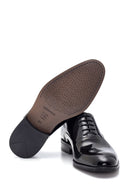 Men's Black Leather Patent Leather Classic Shoes | Derimod