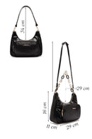 Woman Black Double-Strap Shoulder Bag | Derimod