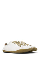 Camper Women's White Peu Laced Leather Sneaker | Derimod