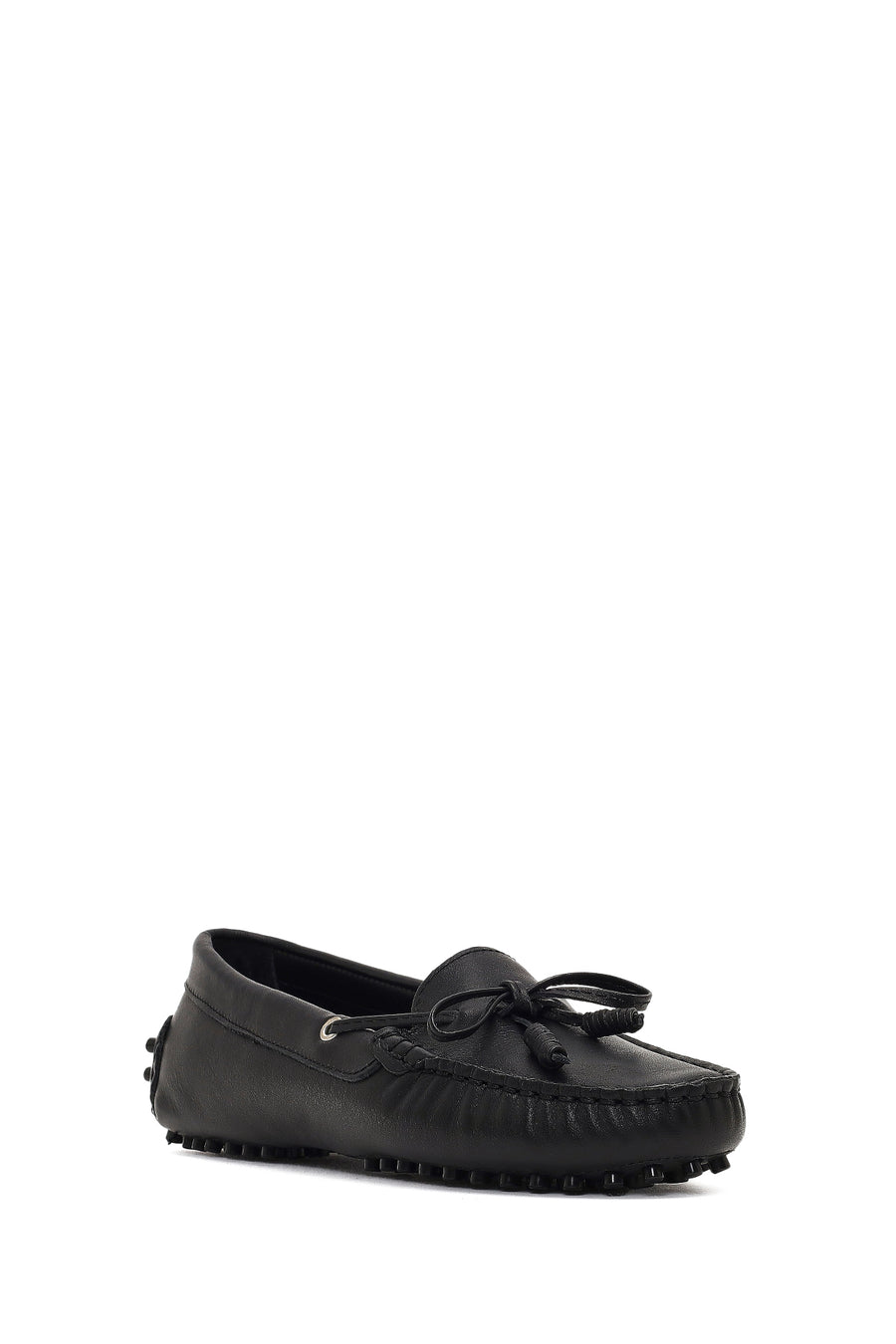 Women's Black Leather Loafer