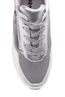 Women's High Sole Zipper Detailed Sneaker | Derimod