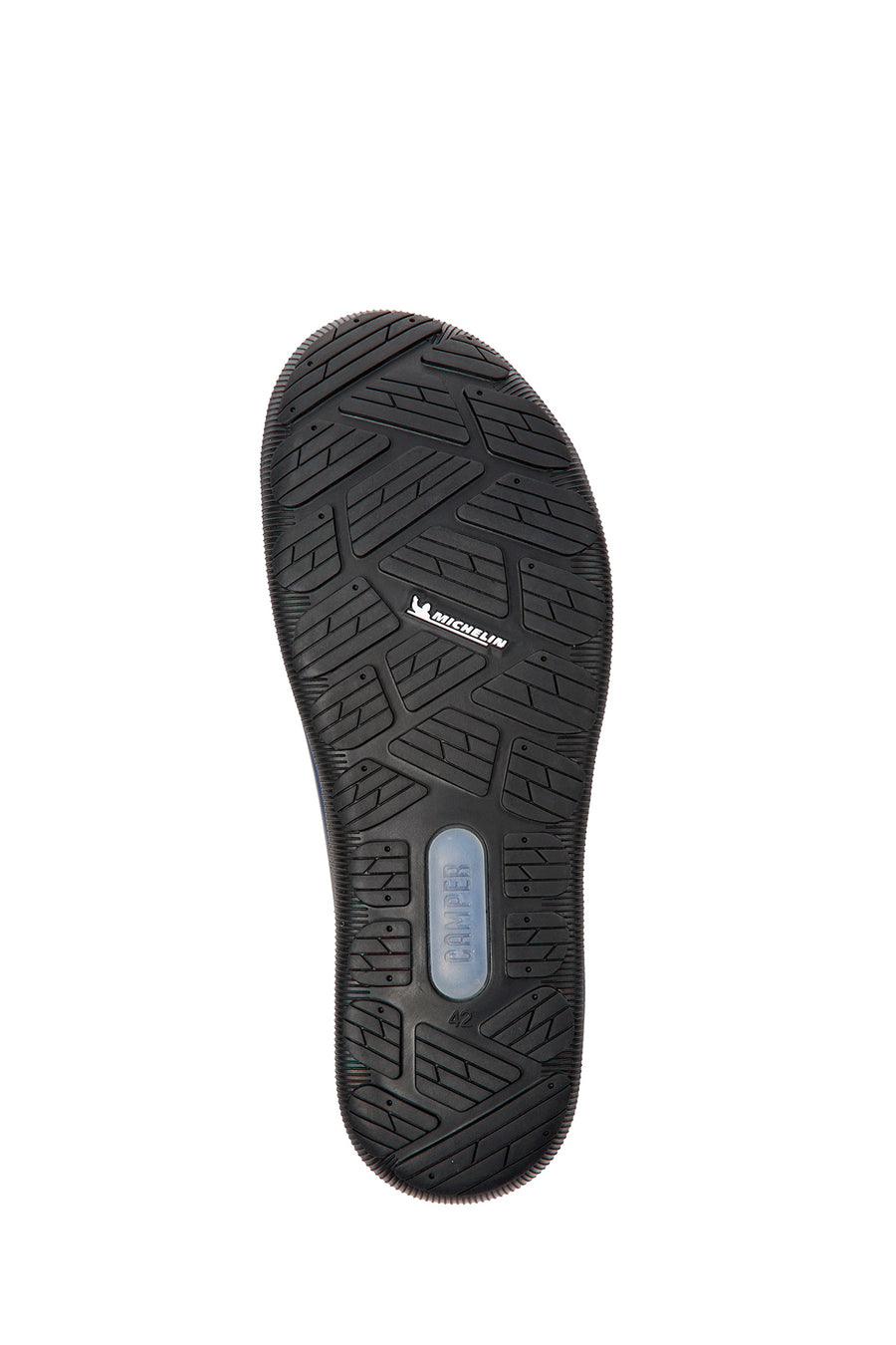 Camper Men's Black Gray Peu Pista Gm Nubuck Leather Sneaker