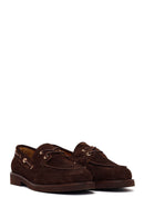 Woman Brown Lace-up Suede Casual Shoes | Derimod