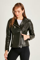 Gigi Women's Leather Jacket | Derimod