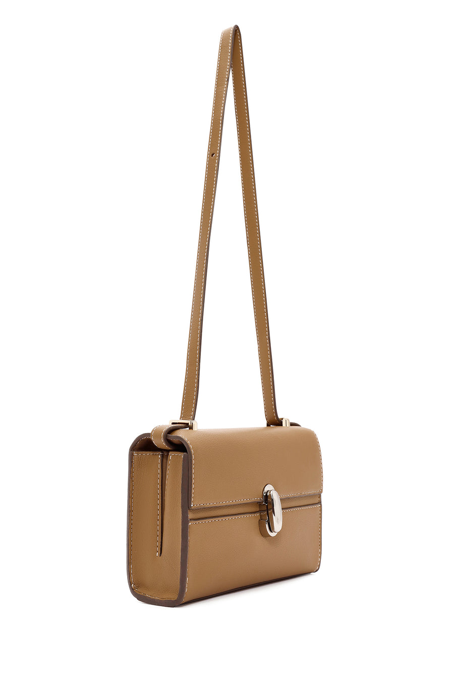 Women's Brown Long Strap Crossbody Bag