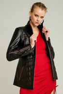 Madison Women's Leather Jacket | Derimod