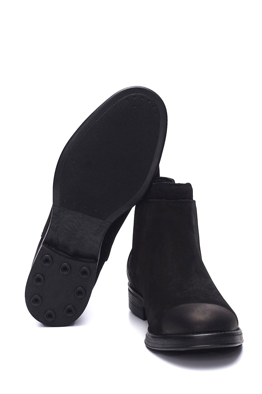 Men's Leather Nubuck Chelsea Boots