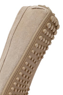 Men's Beige Suede Leather Loafer | Derimod