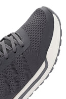 Erkek Gri Bağcıklı Kumaş Sneaker | Derimod