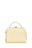 Women's Cream Long Strap Straw Handle Bag | Derimod