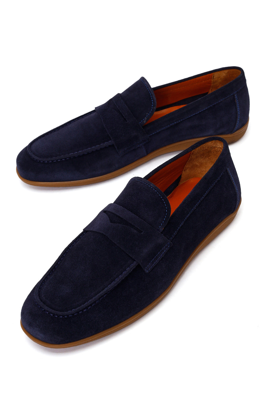 Male Navy Suede Loafer
