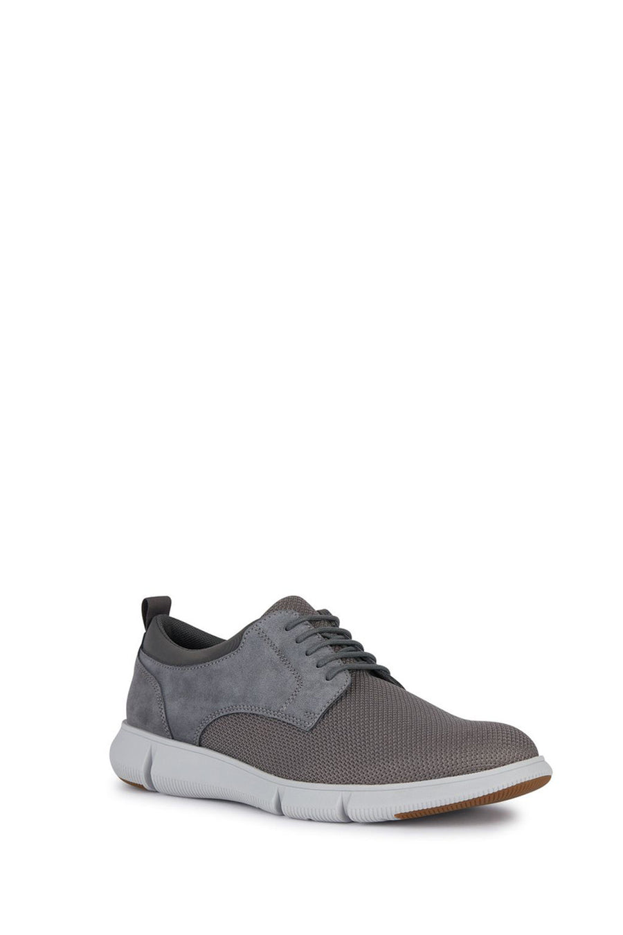 Geox Men's Gray Spherica Leather Casual Shoes