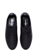 Women's Black Lace-Up Leather Comfort Shoes | Derimod