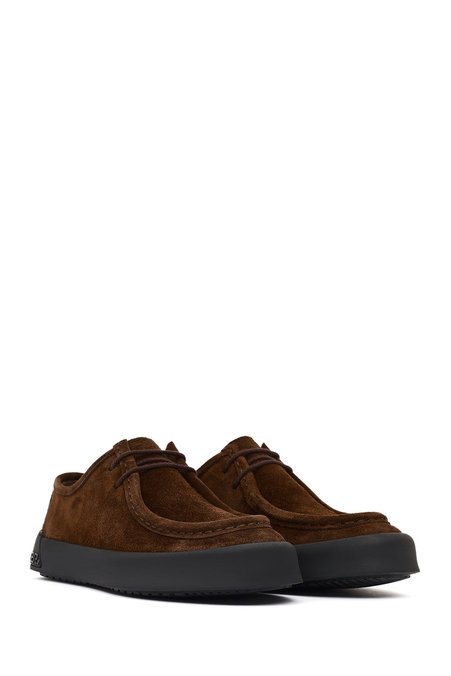 Men's Brown Lace-Up Suede Leather Casual Shoes