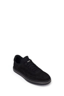 Male Black Lace-Up Nubuck Leather Casual Sneakers | Derimod