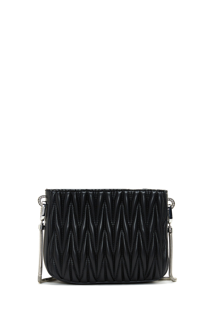 Women's Black Quilted Shoulder Bag