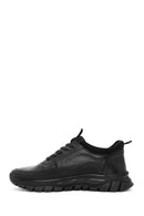 Men's Black Lace-up Leather Sneaker | Derimod