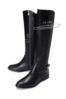 Women's Black Zipper Buckle Detail Boots | Derimod