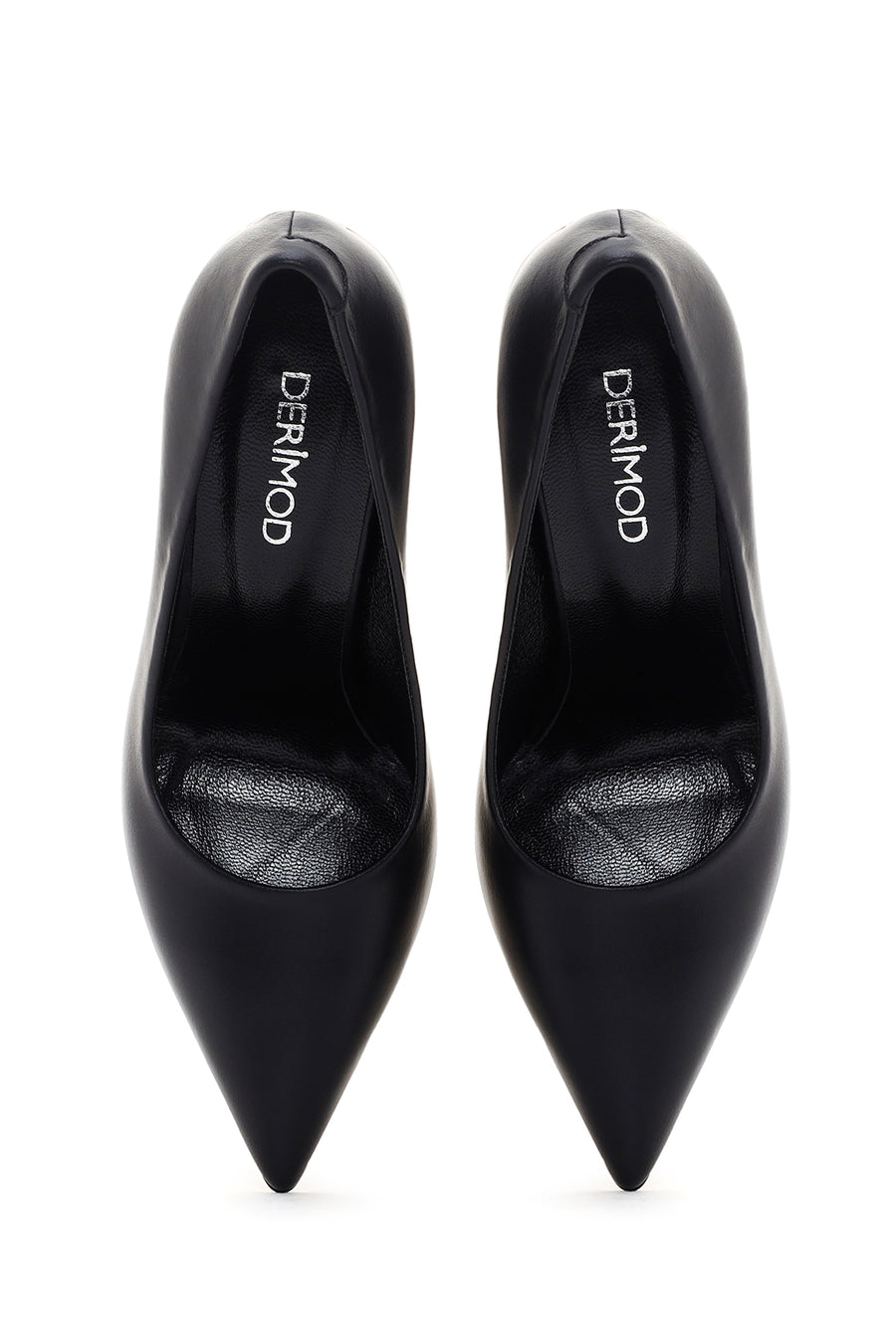 Women's Black Leather Stiletto