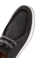 Men's Gray Lace-up Suede Leather Casual Shoes | Derimod