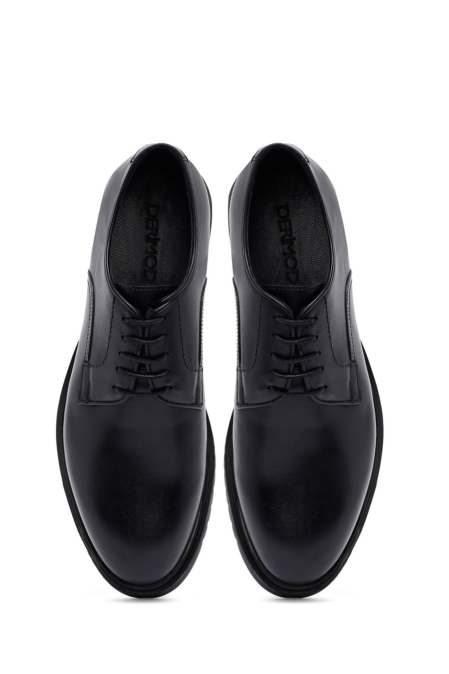 Men's Black Lace-Up Leather Classic Shoes
