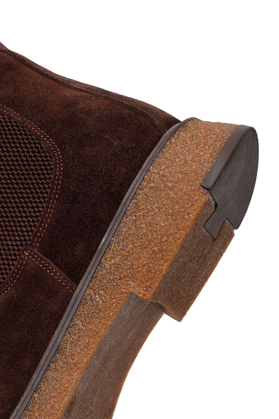 Male Brown Suede Chelsea Boots