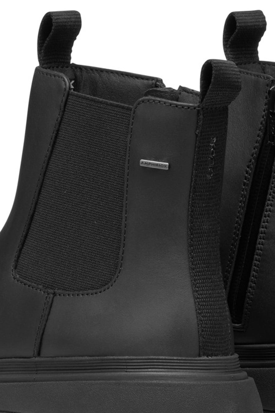 Geox Woman Siyah Leather Chelsea Bot