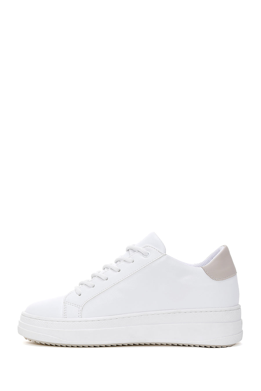 Kadın Beyaz Bağcıklı Sneaker